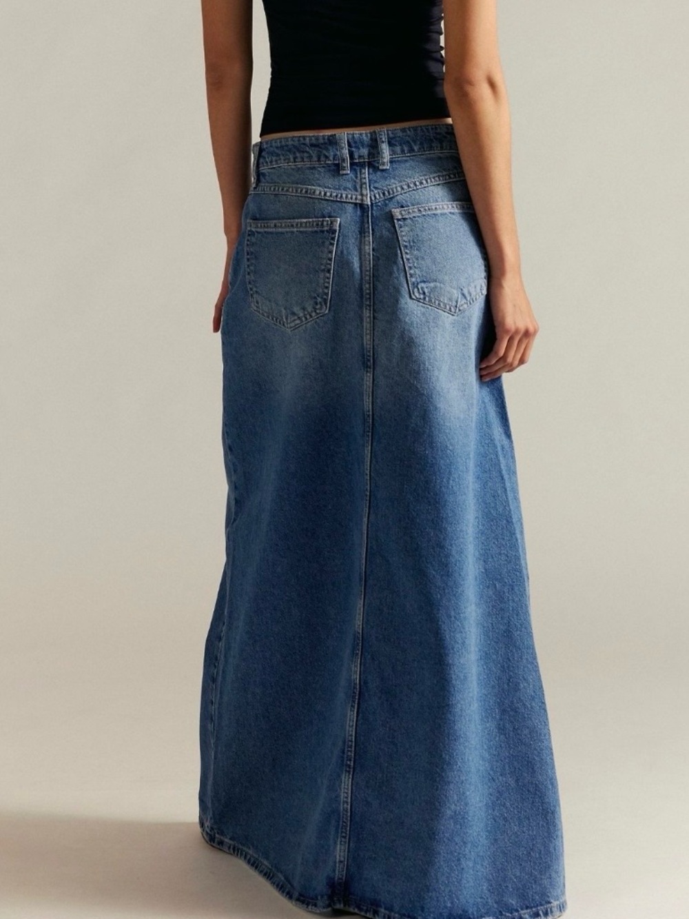 Free People Denim Maxi Skirt sizes 8 and 12 - Picture 3 of 10